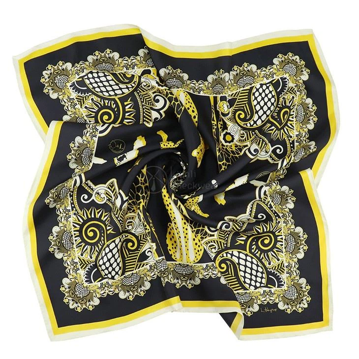 Designer Square Silk Scarves