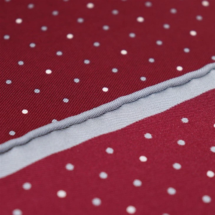 Red Polka Dot Pocket Square
