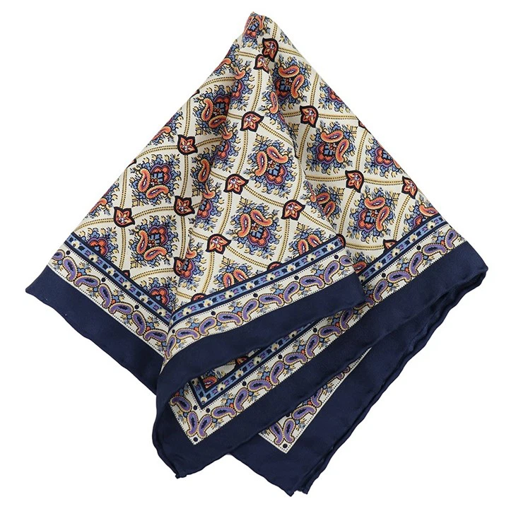 Burgundy Paisley Pocket Square