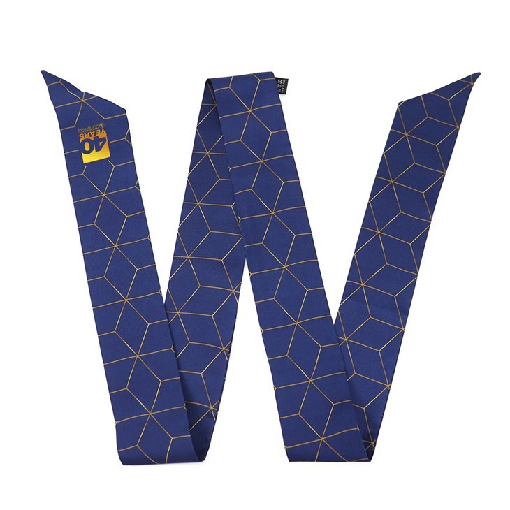 Black Skinny Neck Scarf